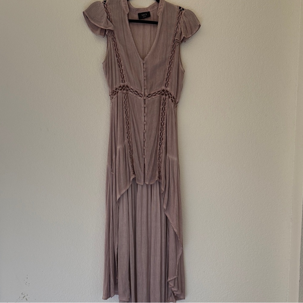 Vici Dusty Mauve High Low Tunic